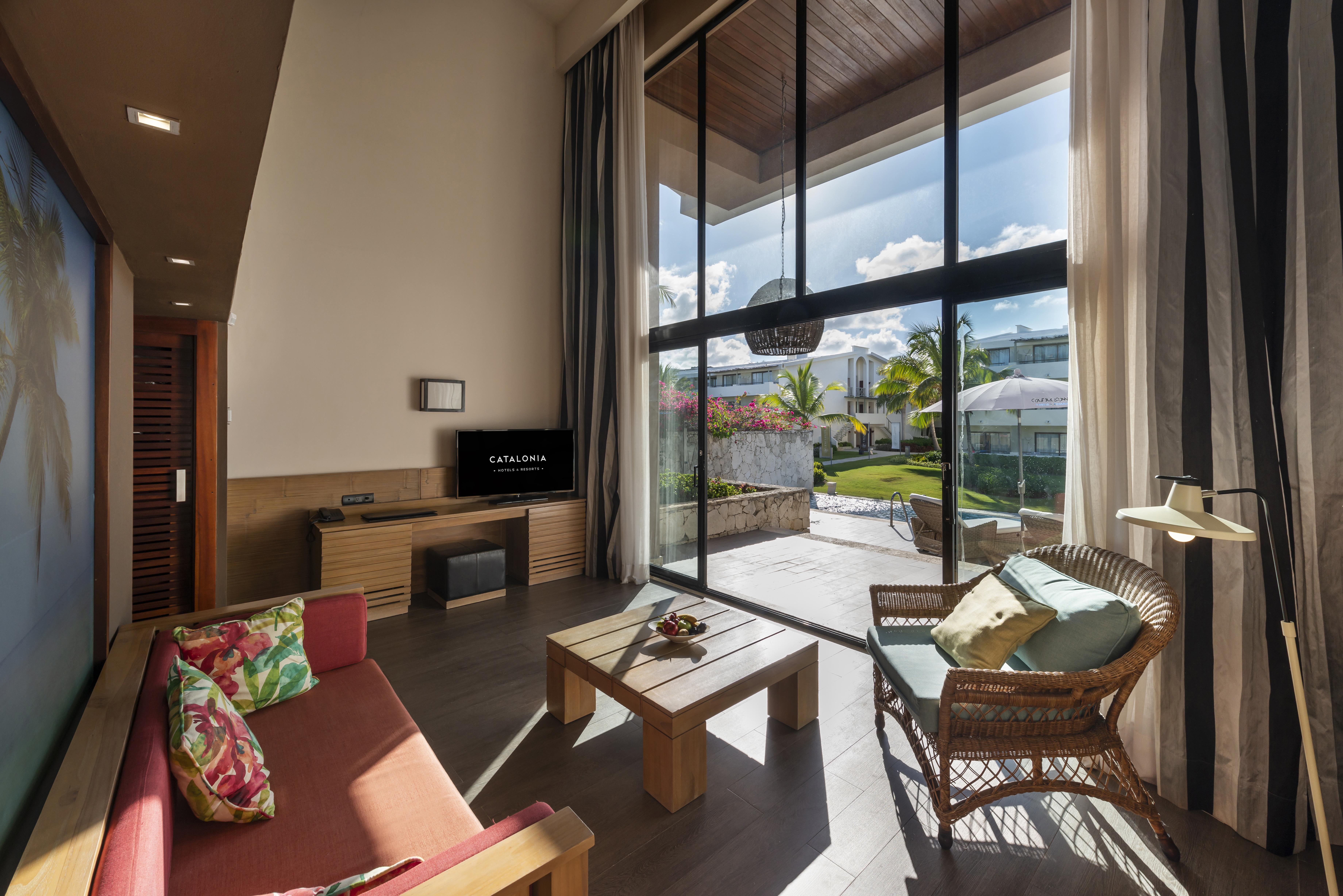 Catalonia Royal Bavaro (Adults Only) Punta Cana Exterior photo A living room at the resort